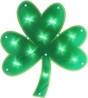 🍀 impact innovations led shamrock window décor for indoor and outdoor use - 14” x 12.5” logo