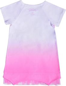 img 1 attached to 👸 Enchanting Disney Princess Squad Dress: Short Sleeve Toddler Dress for Girls