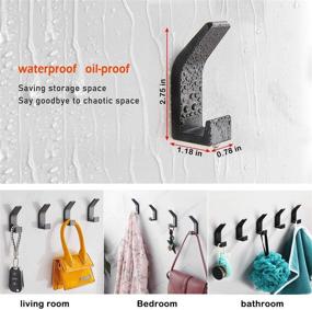 img 3 attached to 🔒 AYOTEE Drill-Free Double Hook: Ultimate Waterproof Solution for Hassle-Free Organization