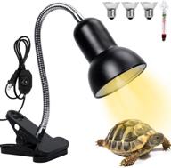 🔥 premium dimmable reptile heat lamp with adjustable basking spot – ideal for reptiles, fish, insects, and amphibians in enclosures & aquariums - 360° rotatable arm & heavy-duty clamp included logo