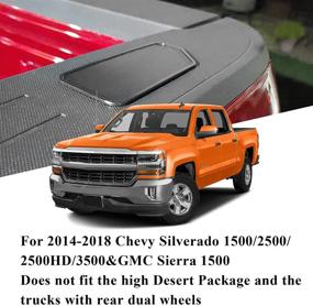 img 3 attached to 🚛 TTCR-II Truck Bed Rail Stake Hole Covers for GMC Sierra and Chevy Silverado (2014-2018) - 2 Packs | Compatible with Sierra Denali/SLE/SLT/AT4/Base and Silverado High Country/LT/LTZ | Truck Bonneau Covers Stake Pocket Plugs