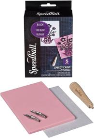 img 4 attached to 🖼️ Standard Edition Speedball Speedy-Carve Block Printing and Rubber Stamp Making Kit