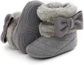 img 3 attached to Nomere Anti Slip Bowknot Toddler Newborn Boys' Shoes