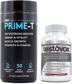 img 4 attached to 💪 Prime T (120 caps) and Testovox (60 caps): Ultimate Muscle Building and Testosterone Boosting Bundle for Men