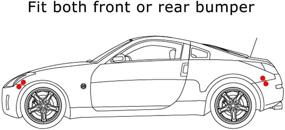 img 2 attached to 🚗 JDM Quick Release Fastener Kit in Gun Metal Grey - Universal Fit for Car Bumper Trunk Fender Hatch Lid