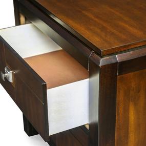 img 1 attached to Stylish Walnut Nightstand by 🛏️ 247SHOPATHOME: Add Elegance to Your Bedroom Décor