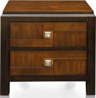 stylish walnut nightstand by 🛏️ 247shopathome: add elegance to your bedroom décor логотип