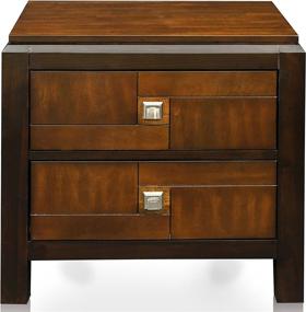 img 3 attached to Stylish Walnut Nightstand by 🛏️ 247SHOPATHOME: Add Elegance to Your Bedroom Décor