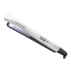 img 4 attached to 🔥 Remington 8510 Anti-Frizz Therapy Hair Straightener, 1" Ceramic Flat Iron with Digital Controls, in White