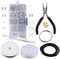 complete jewelry making supplies kit with pliers, wires, findings, jump rings, clasps, cord and ribbon ends for diy jewelry repair and crafting logo