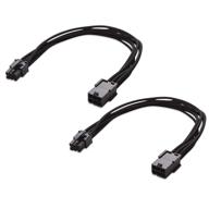 enhance power delivery with cable matters 2-pack 6 pin pcie extension cable - 10 inches logo