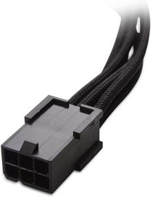 img 1 attached to Enhance Power Delivery with Cable Matters 2-Pack 6 Pin PCIe Extension Cable - 10 Inches