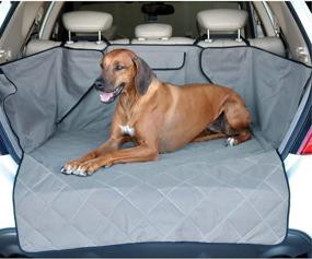 img 4 attached to 🐶 Quilted SUV Dog Cargo Liner with Side Walls, Bumper Flap &amp; Multiple Colors - K&amp;H Pet Products