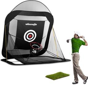 img 4 attached to 🏌️ Golf Practice Nets: Ultimate Home Range Training Aids for Indoor and Outdoor Swing Accuracy with Automatic Ball Return System, Chipping Target Pocket, and Carry Bag