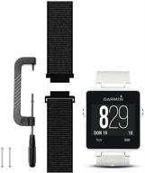 c2d joy compatible with garmin vivoactive band replacement (pins and pin removal tool) sport mesh strap for outdoor accessories vivoactive (1st generation) nylon weave watchband - 10# logo