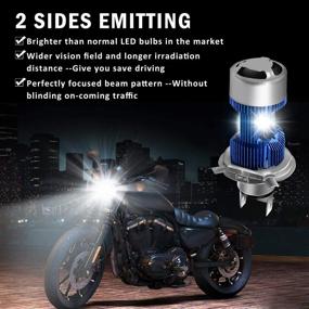 img 3 attached to DZG H4 Motorcycle LED Headlight Bulb 9003 HB2 HS1 P43t 6500K CREE Chips High Low Beam Light Conversion Kit with 2-Year Warranty, 1 Pack - Improved SEO