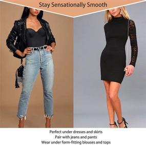 img 1 attached to 👗 BRABIC Bodysuit Shapewear: Backless Tummy Control Dress with Built-in Bra for Women