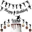 skateboard birthday decorations silhouette supplies logo