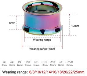 img 2 attached to TBOSEN Stainless Double Stretching Tunnels Women's Jewelry