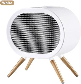 img 1 attached to BabyExo Portable Ceramic Space Heater - Electric Small 1000W PTC Room Heater for Indoor Use, Fast Heating, Energy Efficient Mini Desk Heater for Office, Bathroom