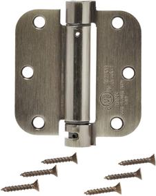 img 2 attached to 🚪 3.5 Inch Self-Closing Door Hinge by AmazonBasics
