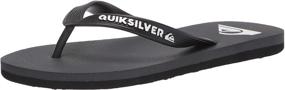 img 4 attached to Quiksilver Mens Sandal Black Green Men's Shoes for Athletic