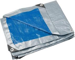 img 2 attached to 🏕️ 10x12 Ft Tarp: Waterproof, 5.5 Mil Thick Tarpaulin with Metal Grommets - Ideal for Emergency Rain Shelter, Outdoor Cover, Camping use - Reversible Blue/Silver