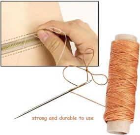 img 1 attached to 🧵 Leather Working Pony: Mini Stitching Clamp, Sewing Kit with Needle, Thread & Wax