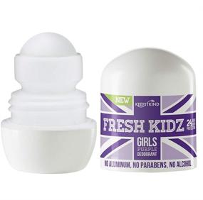 img 3 attached to 🌸 Fresh Kidz Girls Natural Roll On Deodorant - 24 Hour Protection, Purple, 1.86 fl.oz.