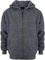 👕 leehanton sherpa-lined thermal hoodies for boys' fashion - clothing hoodies & sweatshirts logo