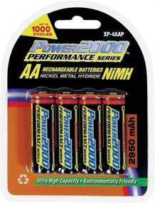 img 1 attached to Power2000 XP-4AAP AA Rechargeable Batteries (4 Pack) - High-Capacity 2950mAh