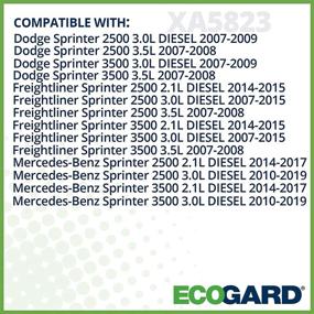 img 2 attached to ✅ ECOGARD XA5823 Фильтр воздушный двигателя для Mercedes-Benz Sprinter 2500 3.0L DIESEL 2010-2020, Sprinter 3500 3.0L DIESEL 2010-2019, Sprinter 2500 2.1L DIESEL 2014-2017 - Премиумное качество и производительность.