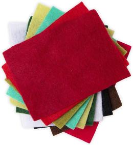 img 3 attached to Sizzix Surfacez 663782 Festive Colours Felt Sheets - 10 Pack: Premium Quality Crafting Material