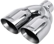 upower tailpipe polished stainless thickness logo