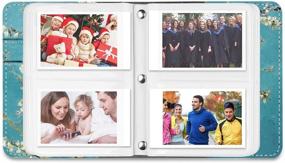 img 3 attached to Fintie Mini Photo Album For 3-Inch Film - 104 Pockets Album For Fujifilm Instax Mini 11/Mini 9/Mini Link Printer/Mini LiPlay Camera & Photo