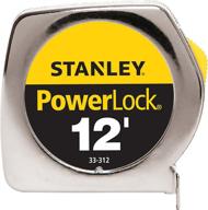 📏 stanley 33 212: 12-foot powerlock tape for ultimate precision and durability logo
