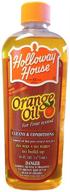 🍊 pure orange wood oil, 16 oz bottle by holloway house logo