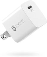 ⚡️ syncwire 20w usb c fast charger, ultra compact pd 3.0 charger block usb c wall charger type-c power delivery usb-c power adapter compatible for iphone 13/13 pro/13 mini/13 pro max/12/12 pro/12 pro max logo