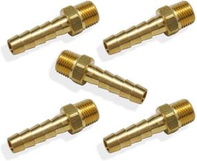 img 4 attached to 🔌 Boeray 5Pcs Brass Fitting Adapter: Reliable and Versatile Solution for Seamless Connections