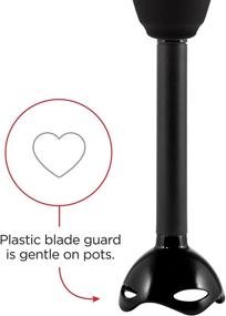 img 2 attached to 🍲 Chefman Immersion Blender - 300-Watt Turbo, 12 Speed Stick Hand Blender for Powerful Ice Crushing, Smoothies, Sauces & Soups. Detachable Heat Resistant Plastic Blade Guard Protects Pots - Black