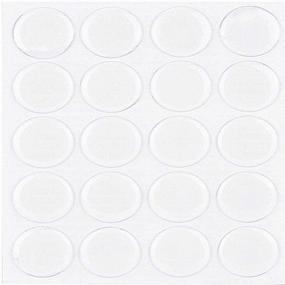 img 2 attached to Set of 200 Clear Epoxy Stickers for Crafts - Ideal for Hair Bows, Pendants, and Scrapbooks - 1 Inch Size