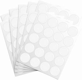 img 4 attached to Set of 200 Clear Epoxy Stickers for Crafts - Ideal for Hair Bows, Pendants, and Scrapbooks - 1 Inch Size