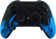 modded elite series 2 controller - custom 7w pro rapid fire mod - xbox one/series x/s & pc gaming - blue flames logo