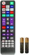 📺 universal remote control for tcl, hisense, onn, insignia, sharp, sanyo, philips, rca, hitachi, westinghouse, element roku tvs – enhanced with learning function and 14 shortcut keys [not compatible with roku stick] логотип