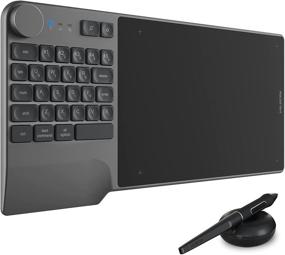 img 4 attached to 🖊️ HUION Inspiroy Keydial KD200 - Bluetooth 5.0 Wireless Graphics Drawing Tablet with Keyboard Dial, 5 Express Keys, Battery-Free Stylus PW517 (Tilt) - for PC, Mac, Android, 8.9x5.6inch Pen Tablet