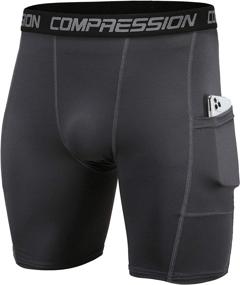 img 2 attached to 🩲 Holure Men's 3-Pack Performance Compression Shorts for Optimum Fitness Benefits