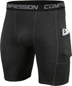 img 3 attached to 🩲 Holure Men's 3-Pack Performance Compression Shorts for Optimum Fitness Benefits