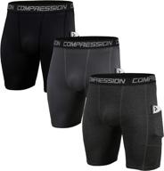 🩲 holure men's 3-pack performance compression shorts for optimum fitness benefits logo