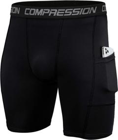 img 1 attached to 🩲 Holure Men's 3-Pack Performance Compression Shorts for Optimum Fitness Benefits