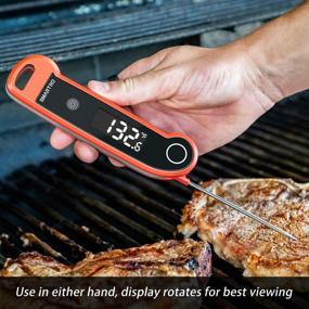 img 2 attached to SMARTRO ST49 Digital Thermocouple Meat Thermometer: Instant Read, Professional BBQ Kitchen Food Cooking Thermometer for Grilling, Deep Frying, Candy Making, and Oil Temperature Monitoring